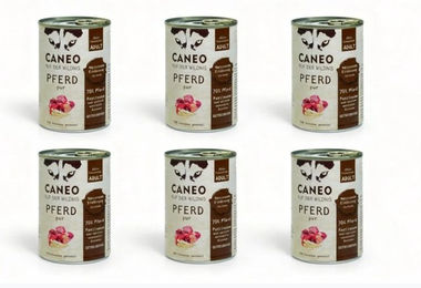 Caneo Pferd pur getreidefrei Hypoallergenes Pferdefutter 6 x 400 g – Bild 1 von 1
