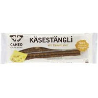 Produktbild von Caneo Ruf der Wildnis Käsestängli mit Emmentaler Belohnungssnack für Hunde mit hohem Fleischanteil 80g