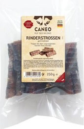 Produktbild von Caneo Zahnpflege-Snack Rinderstrossen Monoprotein für Hunde Adult 250g