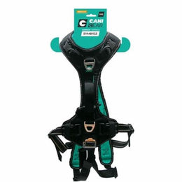 CANI C GEAR Hundegeschirr Symbioz Sportgeschirr mit Neoprenfutter Schwarz Türkis XS – Bild 1 von 8