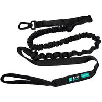 Produktbild von Cani Gear Classica Hundeführleine aus Gummi Schwarz 240 cm