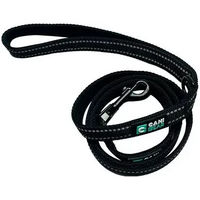 Produktbild von Cani Gear Hundeführleine Lanyard Schwarz mit Neoprengriffen und reflektierenden Streifen 10 m