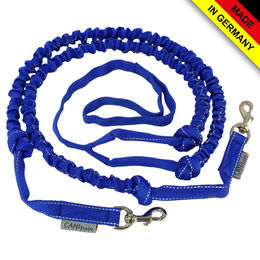 CANIbale dogsport SOULmate Double Zugleine für 2 Hunde Blau mit VDFS IFSS zugelassenen Karabinern – Bild 1 von 9