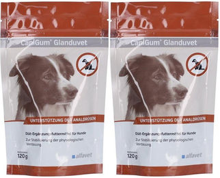 CaniGum Glanduvet Hund Leckerli mit Probiotika zur Unterstützung der Magen-Darm-Verdauung 120 Stück – Bild 1 von 1