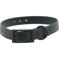 Produktbild von Canihunt Ctech 2 Hundehalsband aus Biothane mit Doppelschnalle wasserfest Schwarz 60 cm