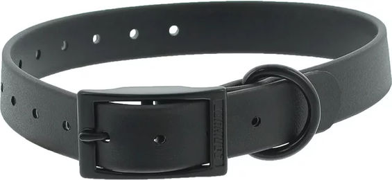 Produktbild von Canihunt Ctech Hundehalsband aus Biothane mit doppelter Schnalle schwarz waterproof