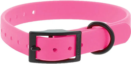 Produktbild von Canihunt Ctech Hundehalsband aus Biothane mit doppelter Schnalle wasserfest Rosa