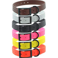 Produktbild von CANIHUNT CTech Hundehalsband aus Biothane wasserfest mit doppelter Schnalle Orange 60 cm