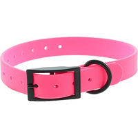 Produktbild von Canihunt CTech Hundehalsband mit doppelter Schnalle aus wasserfestem Biothane in Rosa