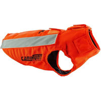 Produktbild von Canihunt Flash V3 Sicherheitsweste für Hunde aus Polyester in Orange und Grau wasserdicht Größe M