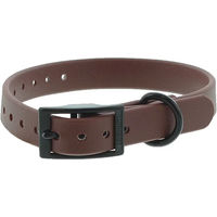 Produktbild von Canihunt Hundehalsband aus Biothane in Braun mit doppelter Schnalle und wasserfester Funktion