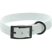 Produktbild von Canihunt Hundehalsband aus Biothane mit doppelter Schnalle weiß waterproof