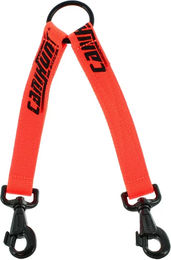 Produktbild von Canihunt Hunter Hundeleine als Doppelleine mit 2 Karabinerhaken in Orange und Rot