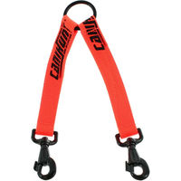 Produktbild von Canihunt Hunter Hundeleine als Doppelleine mit 2 Karabinerhaken in Orange und Rot