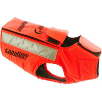 Produktbild von Canihunt Protect Eco Sicherheitsweste für Hunde aus Polyester in Orange wasserabweisend Größe Groß