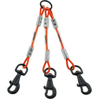 Produktbild von Canihunt Xtreme 3 Hunde-Leinenzubehör mit 3 Karabinerhaken in Orange