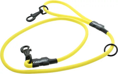 Canihunt Xtreme Biothane Schleppleine für Hunde Gelb Waterproof mit 2 Karabinern und schwimmendem Ring 120cm – Bild 1 von 3