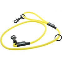 Produktbild von Canihunt Xtreme Biothane Schleppleine für Hunde Gelb Waterproof mit 2 Karabinern und schwimmendem Ring 120cm