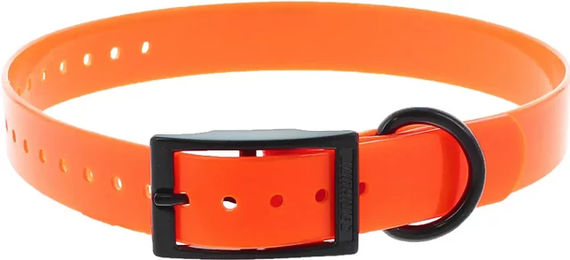 Produktbild von Canihunt Xtreme Hundehalsband aus Polyester in Orange wasserfest mit doppelter Schnalle