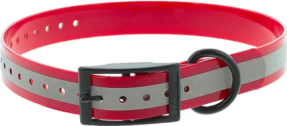 Produktbild von Canihunt Xtreme Reflektierendes Hundehalsband aus Polyurethan und Polyester wasserdicht in Rot