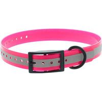 Produktbild von Canihunt Xtreme Reflektierendes Hundehalsband aus Polyurethan wasserdicht Rosa