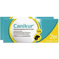 Produktbild von Canikur Kautabletten für Hunde zur Unterstützung der Magen-Darm-Funktion und bei akuten Resorptionsstörungen des Darms