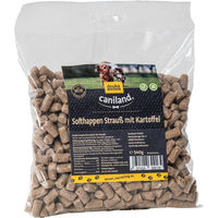 Produktbild von Caniland Softhappen Strauß getreidefrei und glutenfrei Belohnungssnack für Hunde 540 g - 540 g