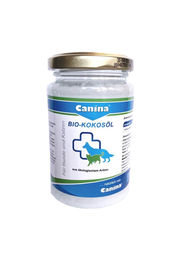 Produktbild von Canina Bio Kokosöl für Hunde zur Unterstützung von Haut, Fell und Verdauung 200g