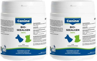 Produktbild von Canina Bio-Seealgenmehl Pulver als Nahrungsergänzung für Hunde und Katzen zur Unterstützung von Haut und Fell 250g