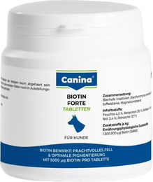 Canina Biotin Forte Tabletten für Hunde zur Unterstützung von Haut und Fell 100 g - 100 g – Bild 1 von 4