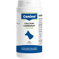 Produktbild von Canina Calcium Carbonat Tabletten zur Unterstützung von Knochen und Gelenken für Hunde 1 kg - 1000 g