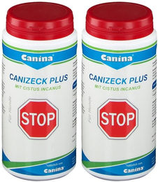 Produktbild von Canina Canizeck Plus Nahrungsergänzung in Tabletten zur Immunstärkung und Unterstützung von Magen-Darm sowie Haut und Fell für Hunde aller Größen