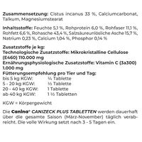 Produktbild von Canina Canizeck Plus Tabletten zur Immunstärkung und Magen-Darm-Unterstützung für Hunde 180 g - 180 g