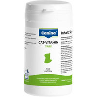 Produktbild von Canina Cat-Vitamin Tabs Nahrungsergänzung für Katzen zur Unterstützung von Immunsystem und Verdauung 125 g - 125 g