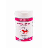 Produktbild von Canina EQUOLYT Biotin Pferdetabletten zur Unterstützung von Haut, Fell und Hufen 200g