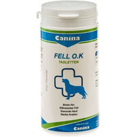 Produktbild von Canina Fell O.K. Haut-Fell-Supplement Tabletten für Hunde und Katzen 250 g - 250 g
