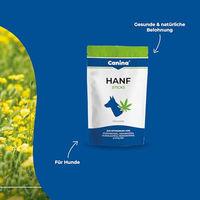 Produktbild von Canina Hanf Sticks Funktionssnack für Hunde vegan ohne Zucker und Konservierungsstoffe 500 g - 500 g