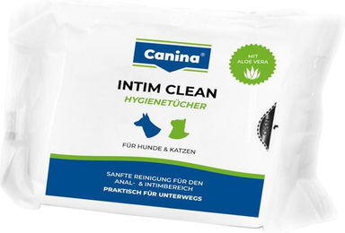 Canina Intim Clean Hygienetücher für Hunde und Katzen 25 Stück – Bild 1 von 4