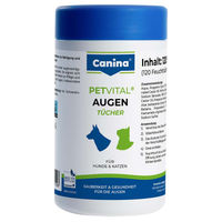 Produktbild von Canina PETVITAL Augenreiniger Augentücher für Hunde und Katzen zur Allergiepflege