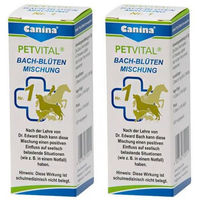 Produktbild von Canina PETVITAL Bach-Blüten Mischung Nr. 1 zur Beruhigung für Hunde Katzen Pferde und Nager