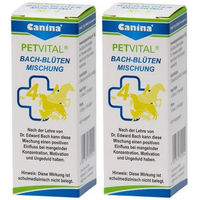 Produktbild von Canina PETVITAL Bach-Blüten Mischung Nr. 4 zur Beruhigung für Hunde Katzen Pferde und Nager
