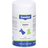 Produktbild von Canina Petvital Derm Caps Haut und Fell Supplement für Hunde und Katzen 55 Kapseln