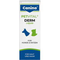 Produktbild von Canina Petvital Derm Liquid Haut-Fell-Supplement für Hunde 25 ml - 25 ml