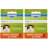 Produktbild von Canina PETVITAL Novermin Spot-On gegen Flöhe, Zecken und Läuse für Katzen
