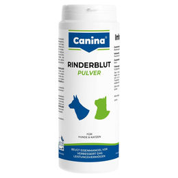 Canina Rinderblutpulver 500 g Nahrungsergänzung für Hunde und Katzen zur Unterstützung von Muskelaufbau und Rekonvaleszenz – Bild 1 von 2