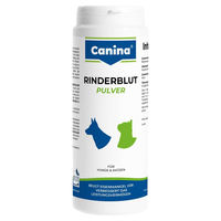 Produktbild von Canina Rinderblutpulver 500 g Nahrungsergänzung für Hunde und Katzen zur Unterstützung von Muskelaufbau und Rekonvaleszenz