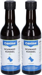 Produktbild von Canina Schwarzkümmelöl für Hunde zur Unterstützung von Haut, Fell und Immunsystem 250ml