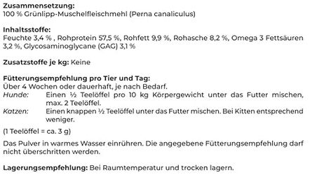 Canina Velox Gelenkenergie Pulver für Hunde mit Grünlippmuschelfleischmehl 400g - 400 g – Bild 1 von 7