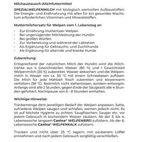 Produktbild von Canina Welpenmilch Laktosefrei Muttermilchersatz für Welpen 450 g - 450 g