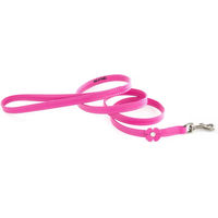 Produktbild von Canine Vendéenne Hundeleine aus Leder in Rosa 10/100 cm
